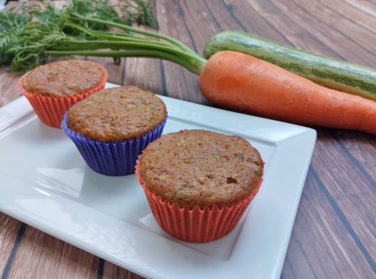 Foto de: Muffins de legumes e frutas