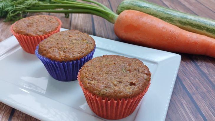 Foto de: Muffins de legumes e frutas