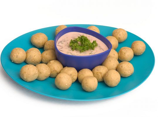 Foto de: Bolinhas de berinjela