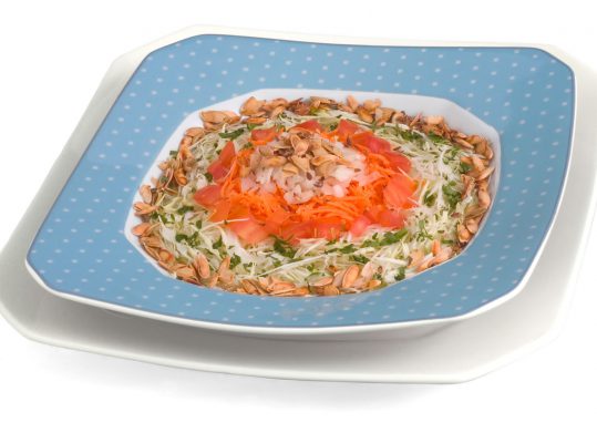 Foto de: Salada corem sementes