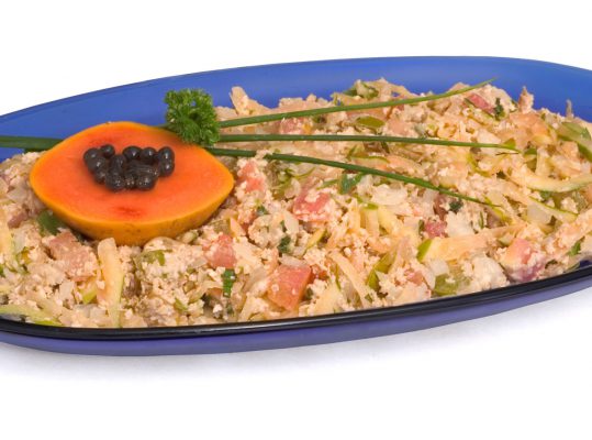 Foto de: Salada de mamão verde com aveia