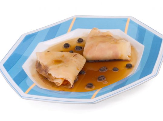 Foto de: Crepe com calda de café