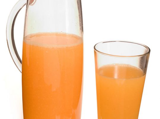 Foto de: Refresco de casca de mamão com laranja