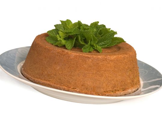 Foto de: Bolo de hortelã e maçã
