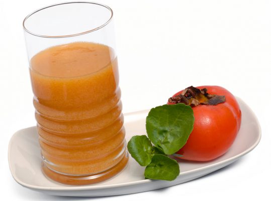Foto de: Suco de caqui com talos