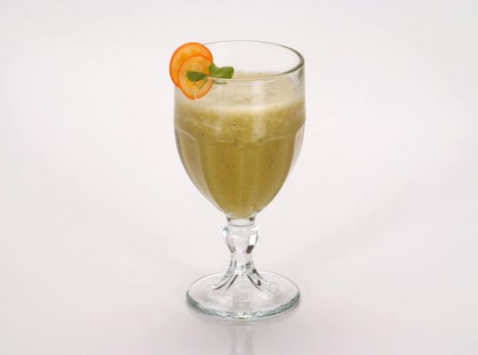 Foto de: Vitamina de chuchu com laranja