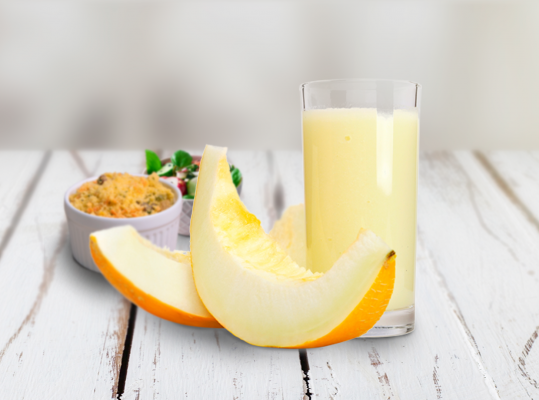 Foto de: Suco de melão com coco