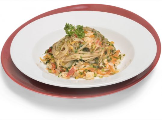 Foto de: Arroz com catalonha e abóbora