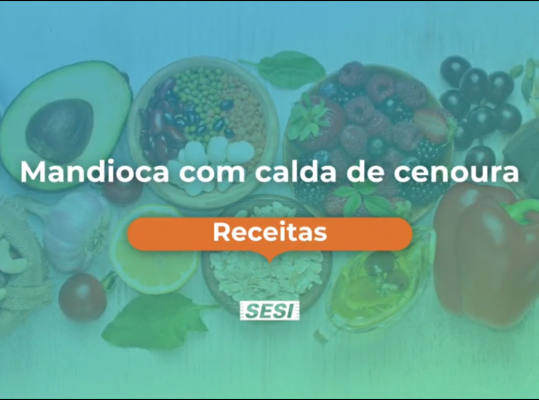 Foto de: Mandioca com Calda de Cenoura