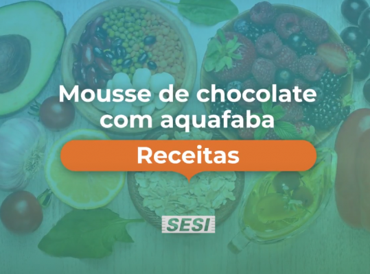 Foto de: Mousse de chocolate com aquafaba