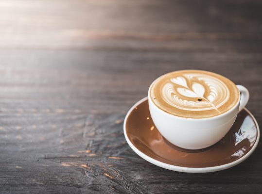 Foto de: Café com leite cremoso