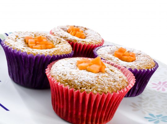 Foto de: Muffin de cenoura com manga