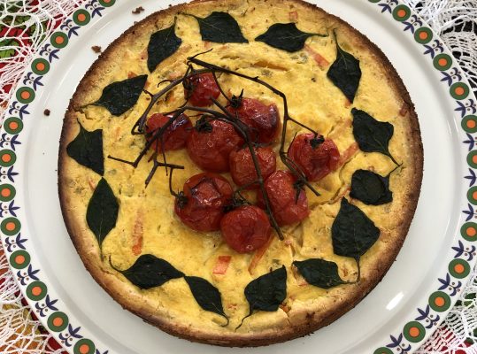Foto de: Torta de ricota com casca de abóbora