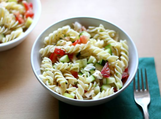 Foto de: Macarrão com legumes e ricota