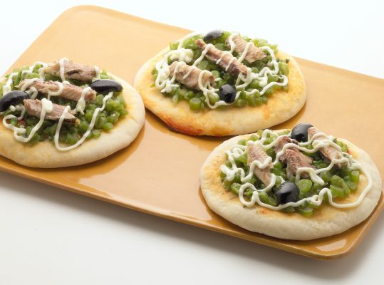 Foto de: Pizza de talos de espinafre e sardinha