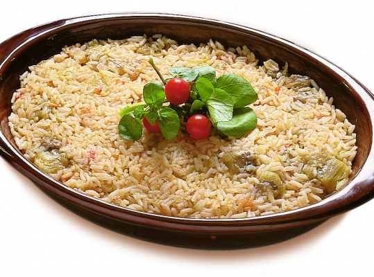 Foto de: Risoto de berinjela